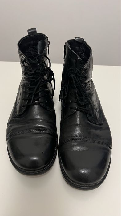 Czarne męskie sztyblety botki 40