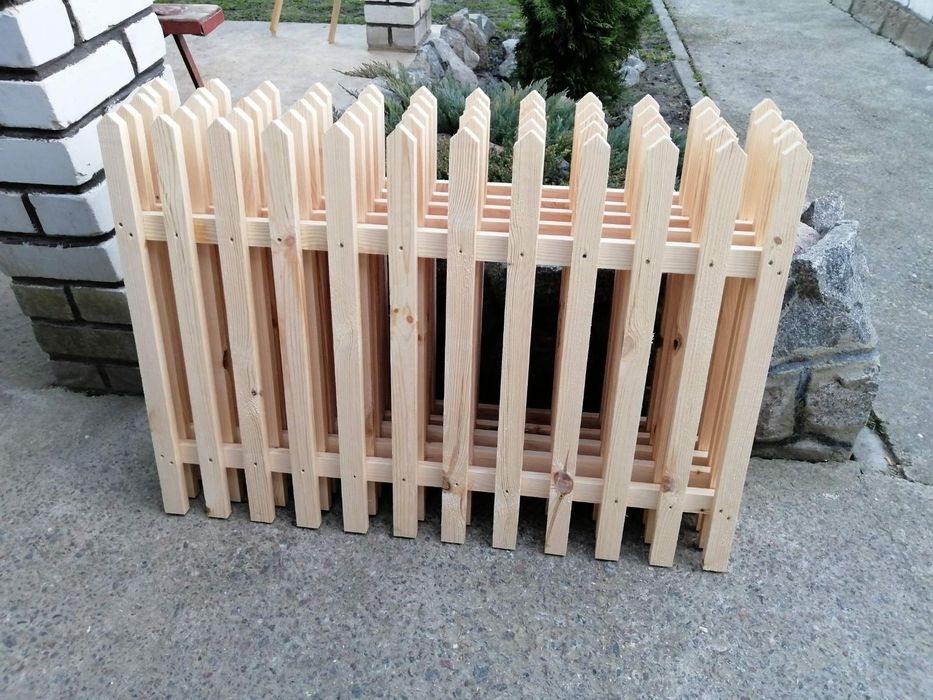 Деревянный забор, заборчик для сада