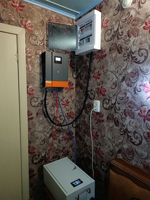 Підключення гібридного  інвертора станції ДБЖ генератора Електрик АВР