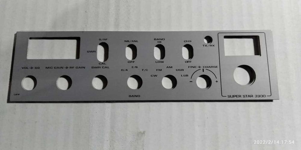 Frentes de rádio em Alumínio