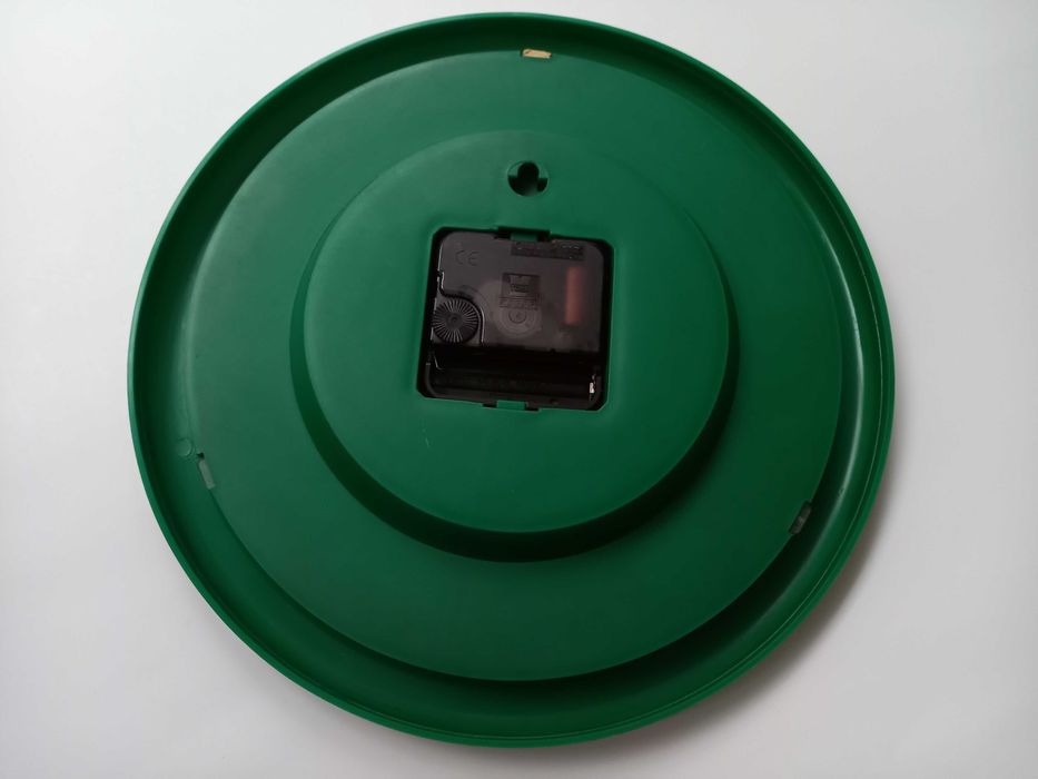 Zegar ścienny, zielony