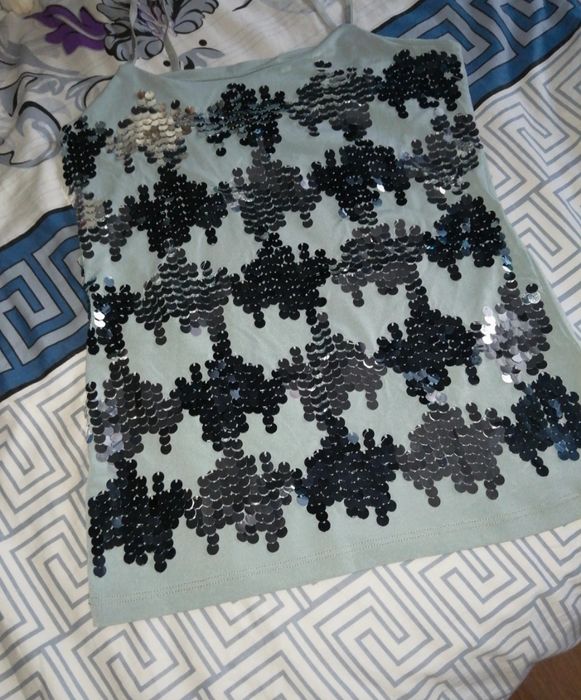 Bluzka na ramiączkach, cekiny
