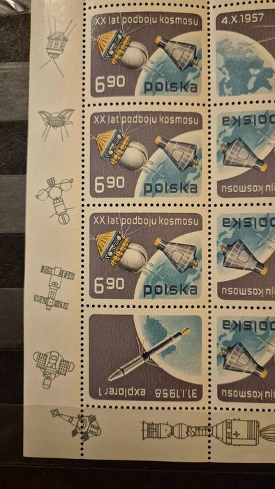 XX lat podboju kosmosu znaczki kolekcjonerskie