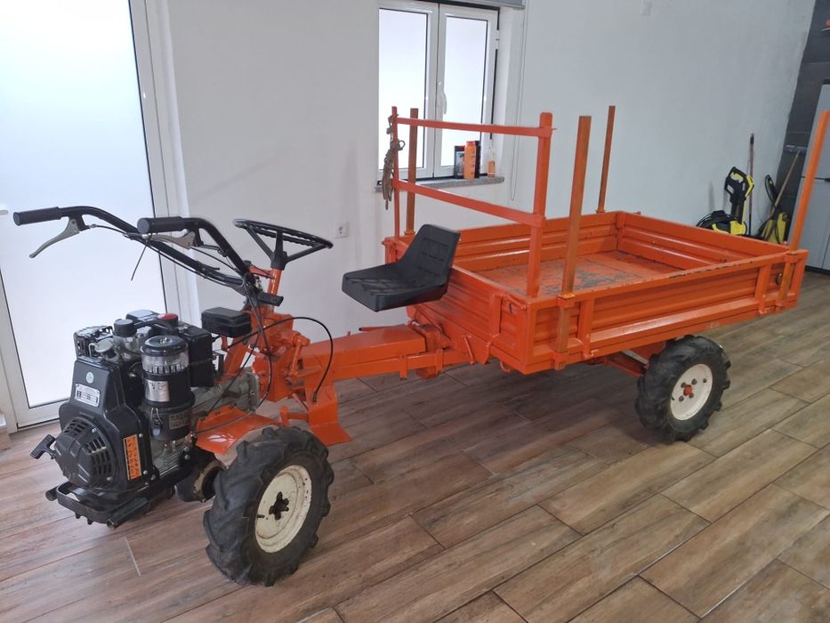 Motocultivador Lombardini com Reboque (usado) Excelente Estado