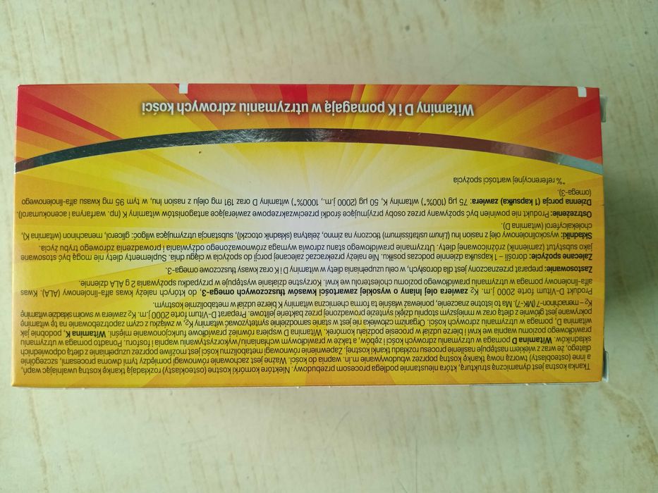 D-Vitum Forte 2000 j.m. K2 MK-7 witaminy D i K 120 kapsułek