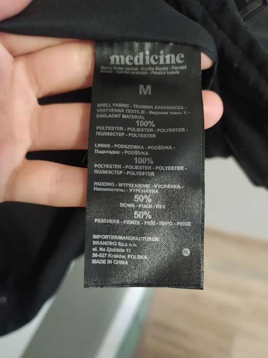 Puchowa kurtka męska pierze Medicine M