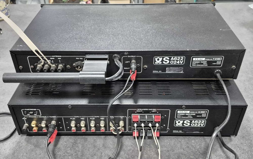 Wieża: wzmacniacz TEAC A-X55 i tuner TEAC T-X150 sprawne.