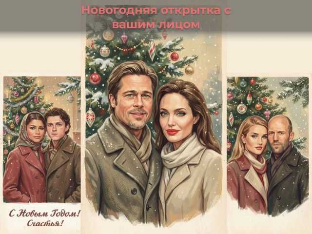 Новогодняя открытка / Новорічна відкритка / Листівка новорічна 1970-90