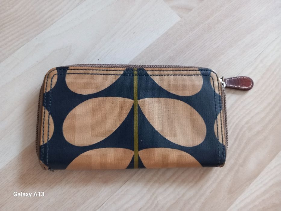 Orla kiely duży damski portfel Płótno