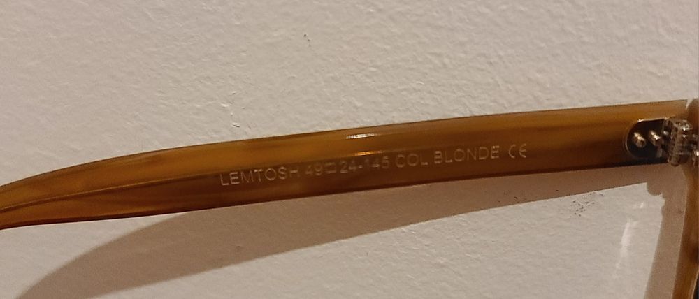 Óculos Sol Moscot Lemtosh Blonde 49-24 novos