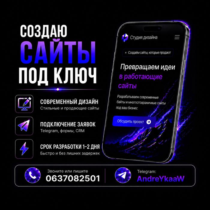 Создаю Сайты под ключ
