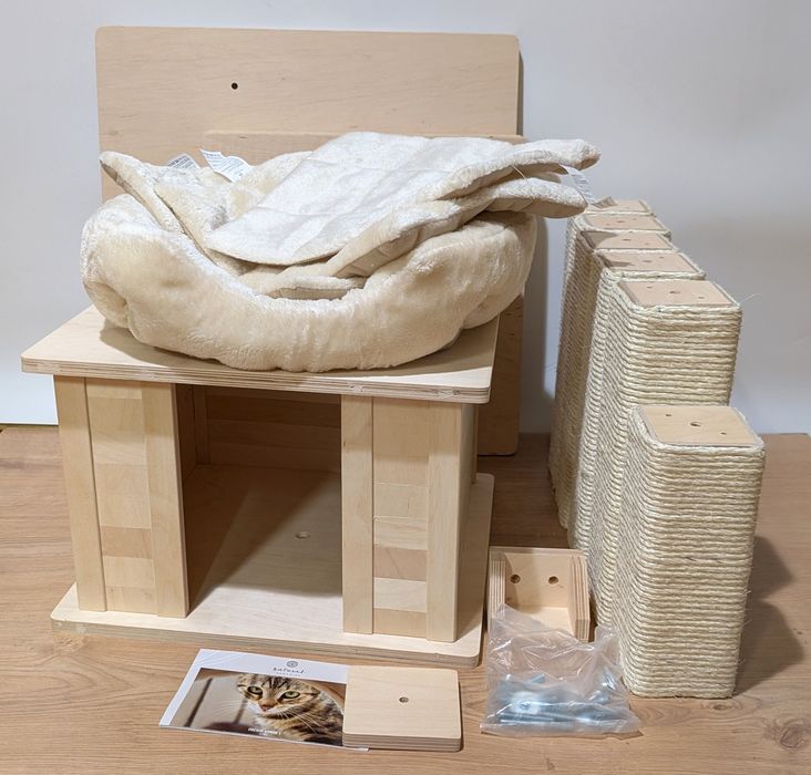 Natural Paradise Drapak dla Kota Orchid Vanda L Kremowy 91x71x154 DUŻY