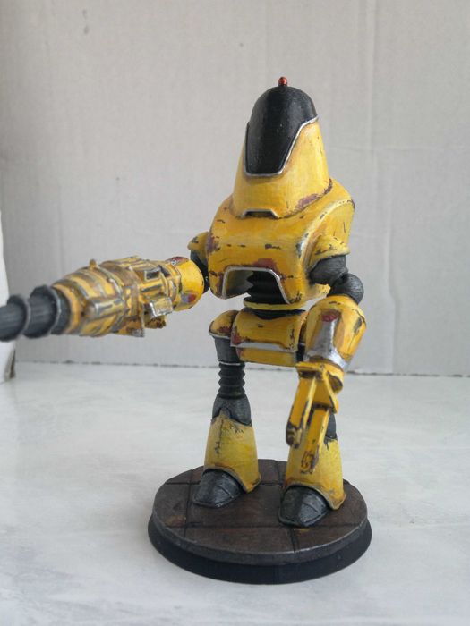 Fallout Utility Protectron Budowlany figurka