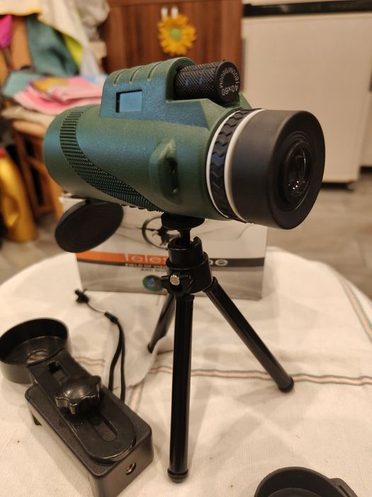 Nowy Monokular (Teleskop ) turystyczny 12x50HD+adapter do smartfona