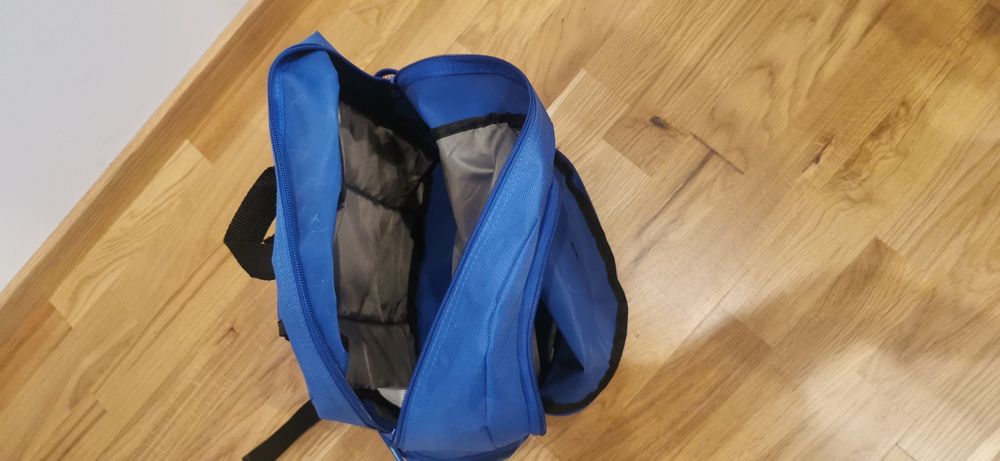 Plecak, niebieski, do szkoły, pracy, na wycieczki, nowy, bez metki