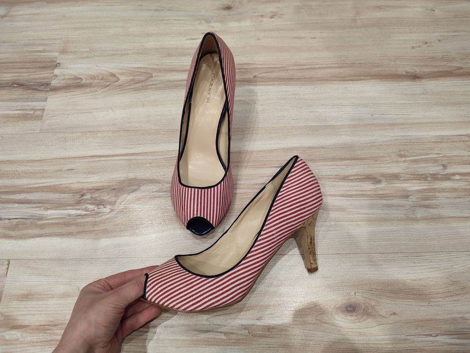 Buty na obcasie czółenka damskie szpilki rozmiar 40