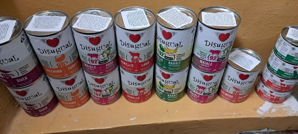 Zestaw mokrej karmy DISUGUAL mono białkowa 13x 400g