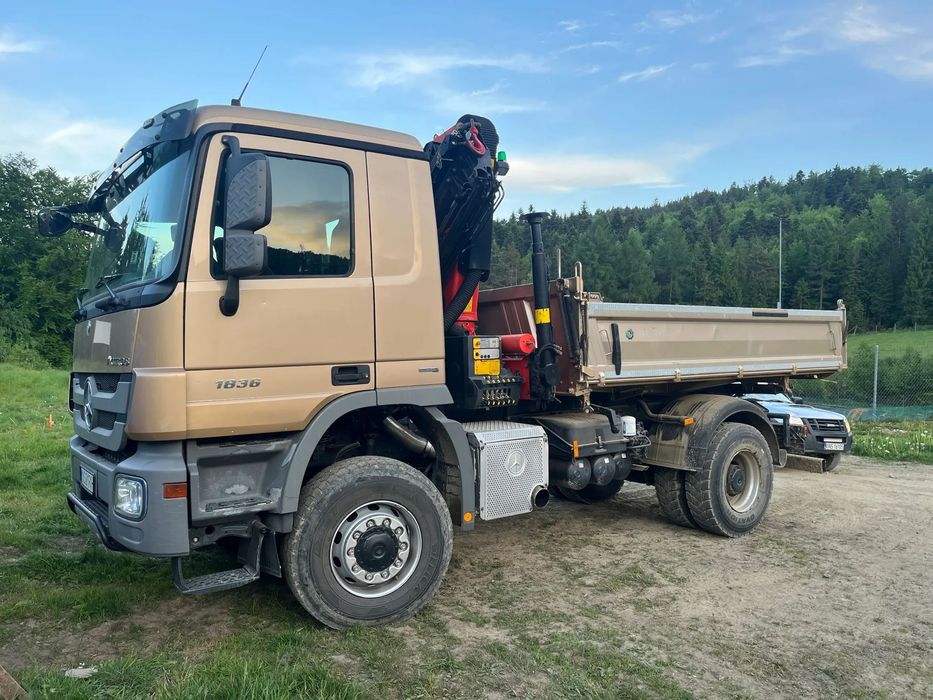 Mercedes-Benz 1836  Mercedes-Benz Actros 1836 4x4 Meiller 2013r Cena Netto 3200000PLN
