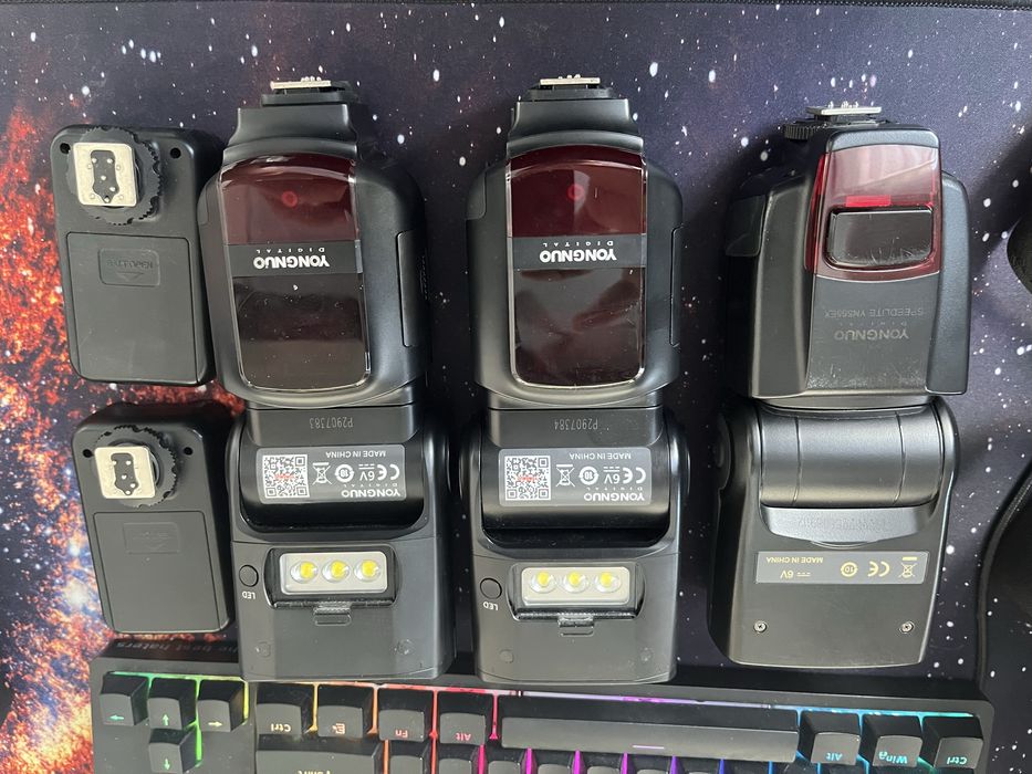 Набір спалахів yn968n Nikon та синхронізатори