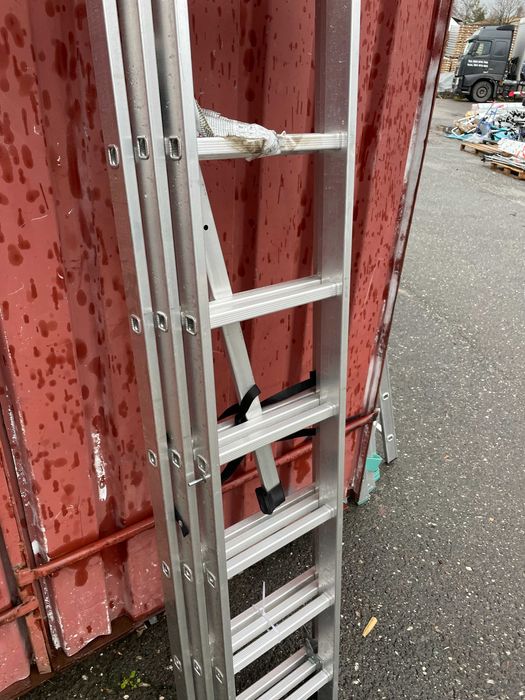 Drabina aluminiowa z opcją na schody 3x8 HIGHER 4,70m Hobby II Gat