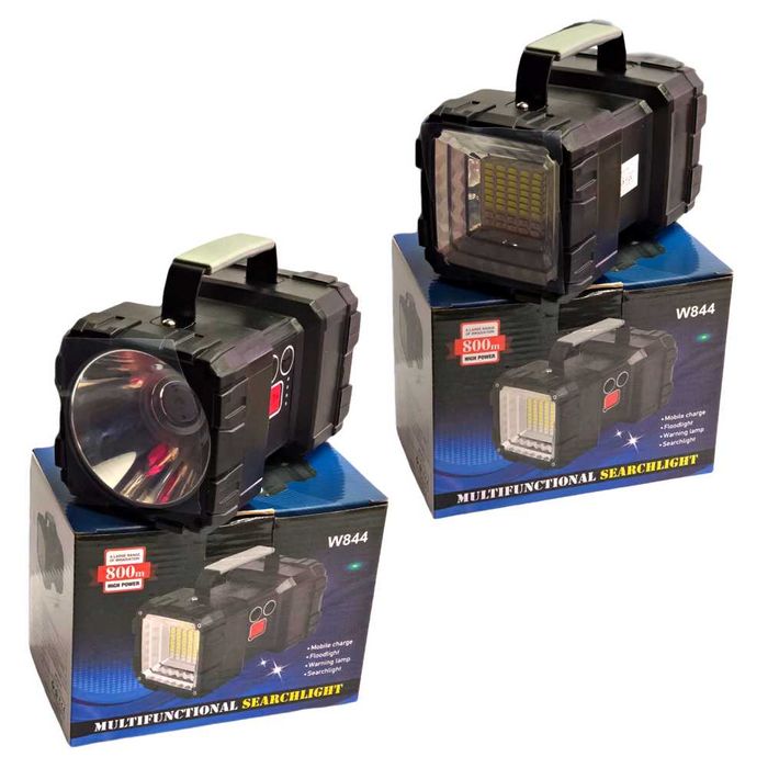 Ліхтар W844 прожектор акумуляторний потужний 1200 lm LED USB Powerbank