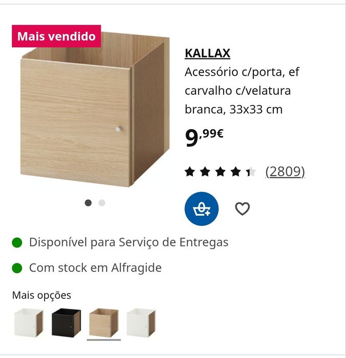 Estante / móvel 8 divisórias Kallax Ikea