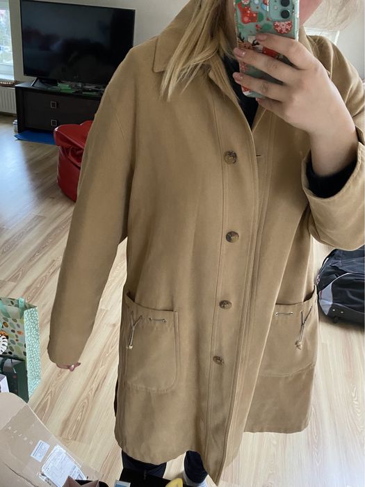 Vintage Zamszowy płaszcz