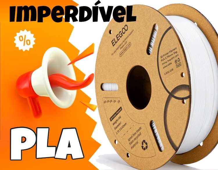 Promoção PLA Elegoo - 1Kg (Branco)