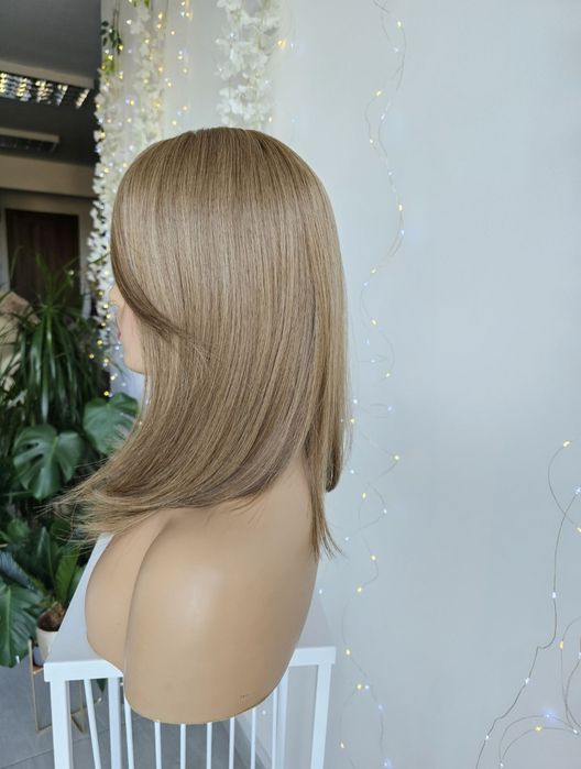 Topper Nel ciemny blond naturalny efekt zagęszczenia tupet 42cm