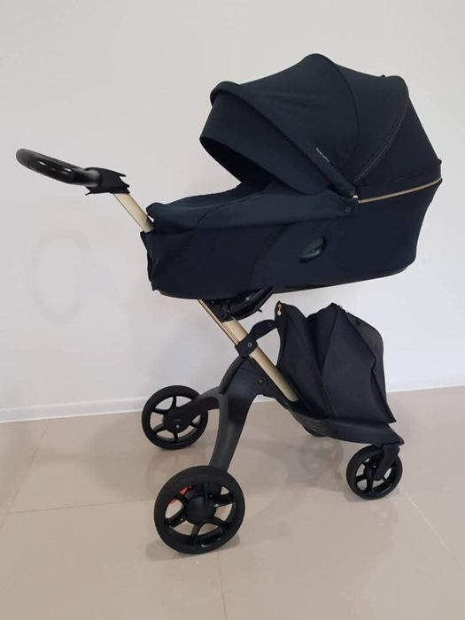Ekskluzywny wózek Stokke Xplory V6 Gold zestaw 4w1