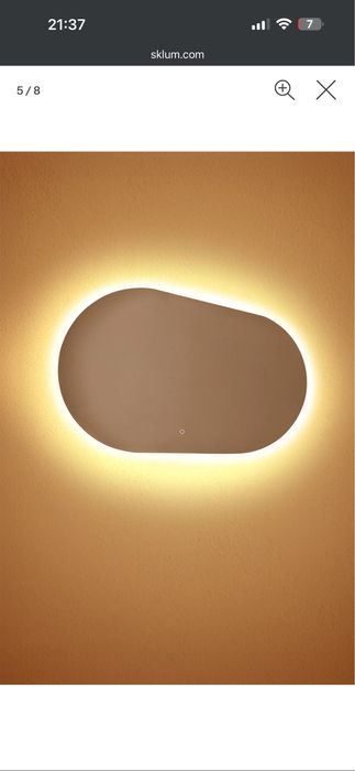 Esoelho oval wc com luz 1mx0,8