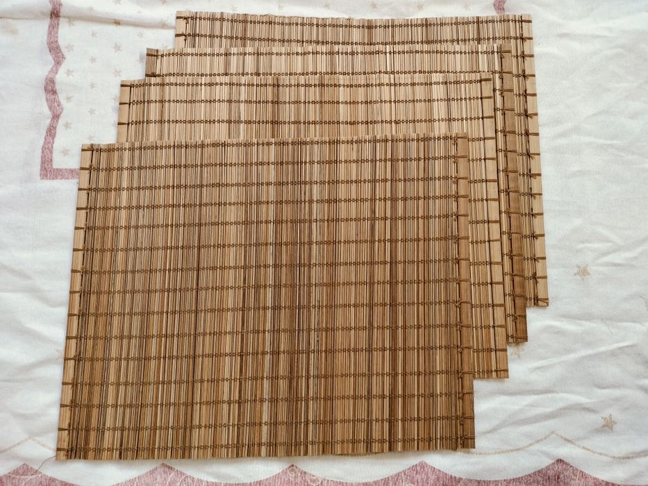 4 individuais palhinha/bambu437558063169556482