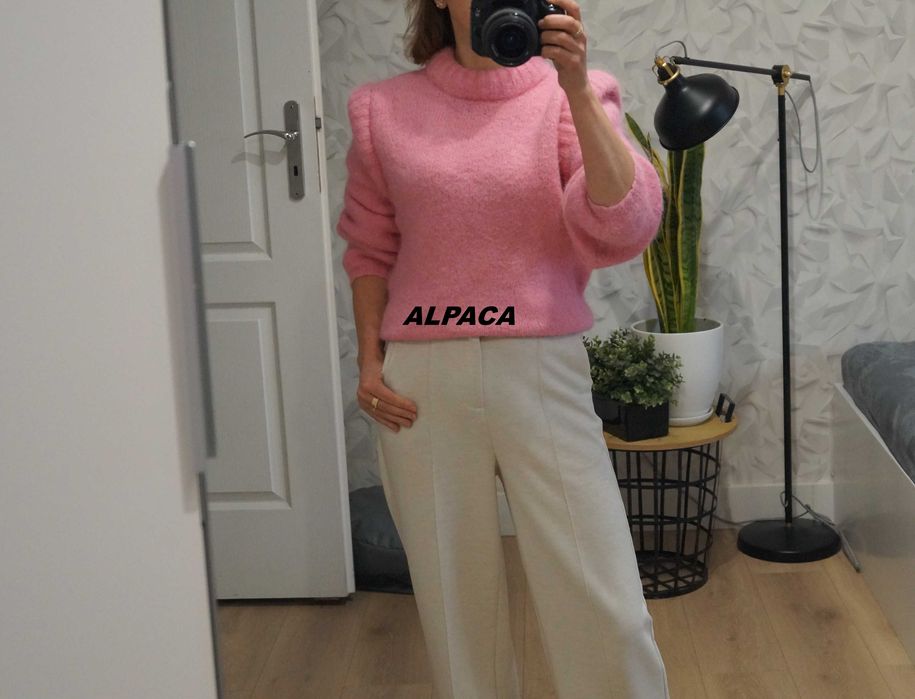 piekny unikatowy sweter premium alpaca + gratisy