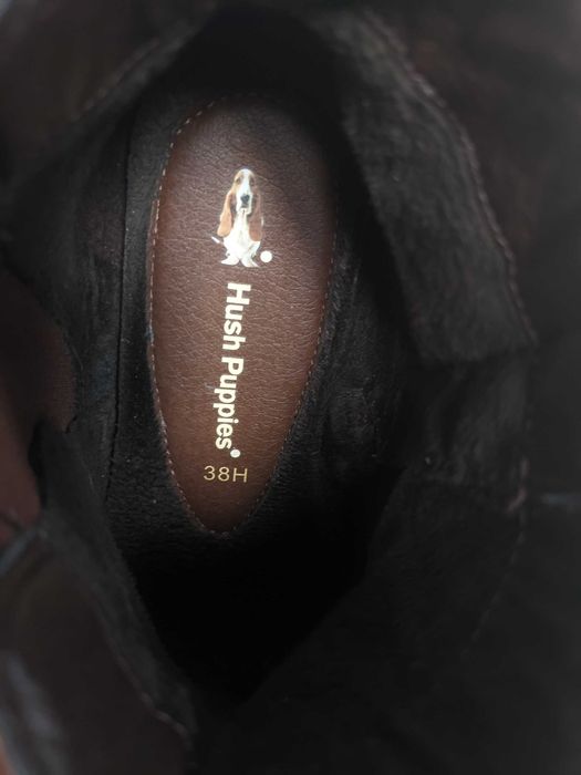 Skórzane sztyblety Hush Puppies, rozmiar 38.
