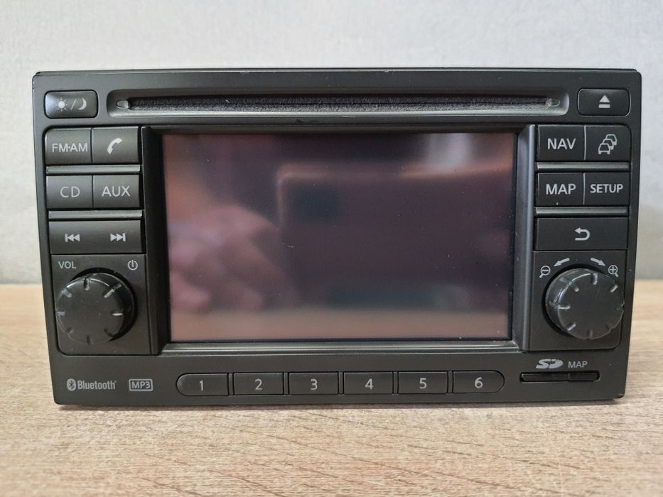 Radio samochodowe Nissan LCN Bluetooth MP3 Nawigacja, Qashqai Navara note micra juke 2 din duże, Sd Mapy Gps