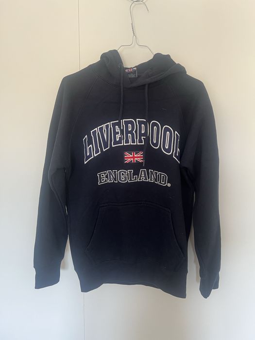 Hoodie “Liverpool England” azul-marinho – Tamanho M