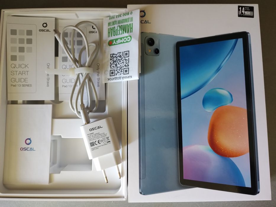 Планшетный компьютер OSCAL Pad 13 8-256 GB? 4G, Dual Sim+ПОДАРОК