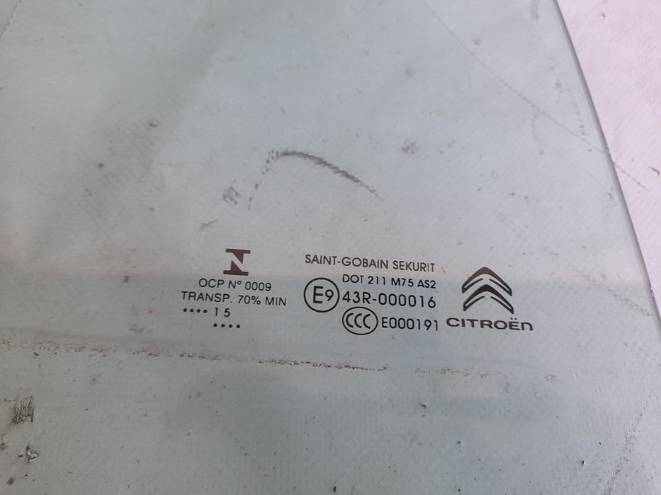 Vidro porta trás direito CITROËN C4 Grand Picasso II (DA_, DE_)