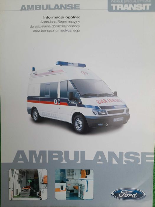 FORD Transit 2.0 TD, 2.4 TD ambulans karetka pogotowia język polski
