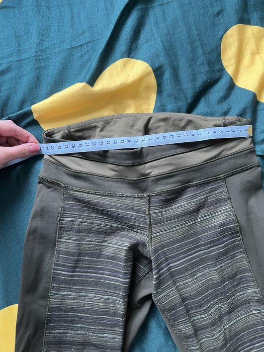 Legginsy - Lululemon Women’s Olive Green Athletic Yoga Leggings Size 4