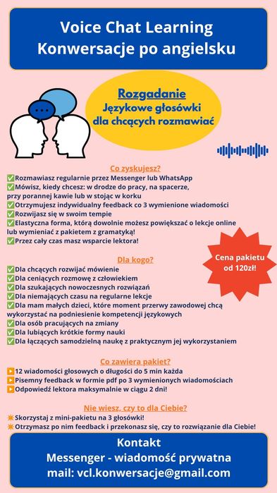 Język angielski - lekcje, językowe głosówki