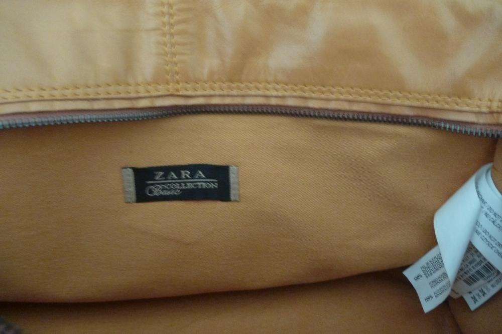 Mala em cabedal zara