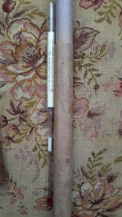 Градусник - спиртовой.