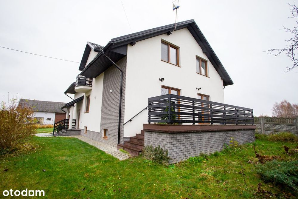 Ludwinów: 247m² domu + 170m² hal na działce 25a