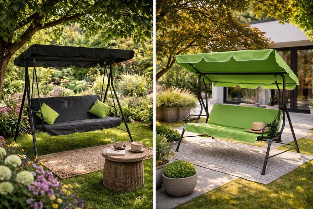 Уличная садовая качеля гойдалка садова