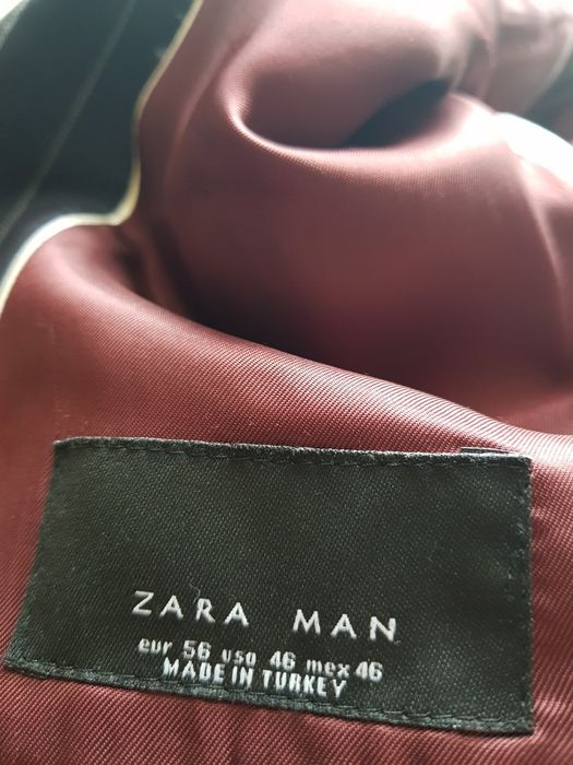 Garnitur ZARA r.56 ciemny grafit, gładki w dotyku