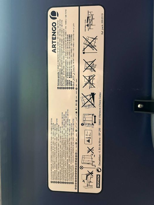 Mesa de Ping Pong - Artengo - dobrável - muito bom estado de conservação