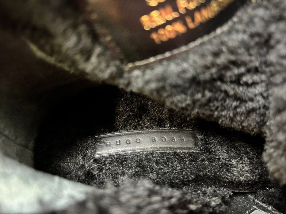 Botki skorzane bardzo ocieplane Hugo Boss rozmiar 39