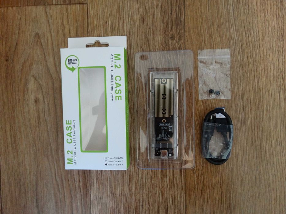 внешний карман картридер для накопителей SSD M.2 NVME+NGFF to USB
