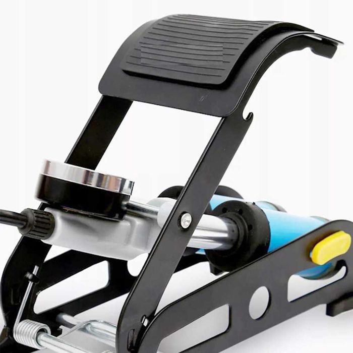 Pompka Nożna Dwutłokowa Samochodowa Rowerowa Do Piłek Mocna